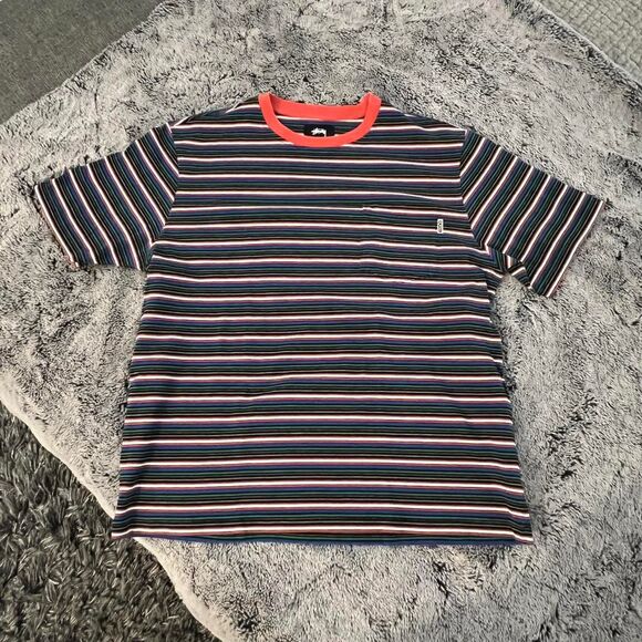 Stussy - Striped Pocket Tee - Picture 1 of 6